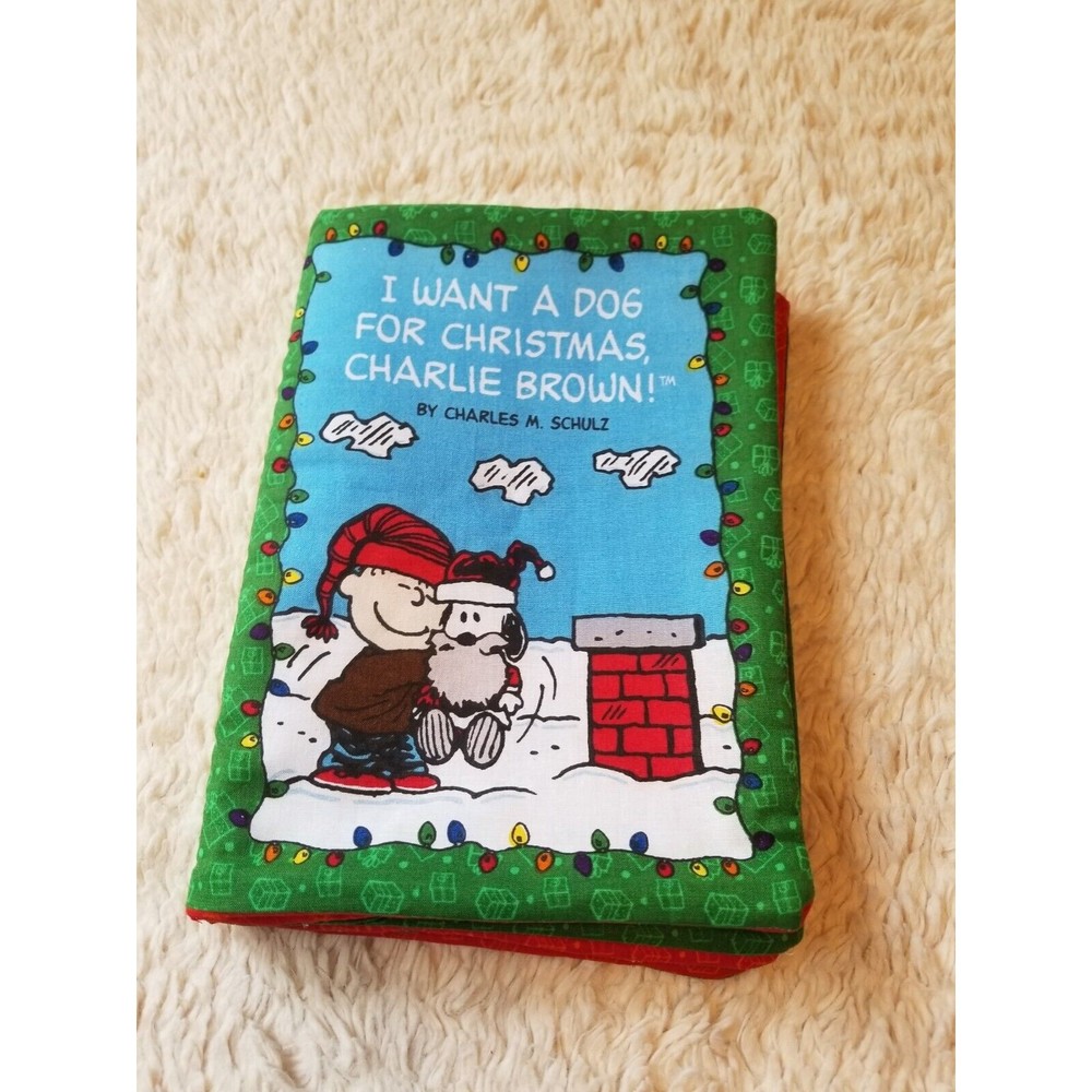 Charlie Brown's I Want A Dog For Christmas, Charles M. Schulz, Fabric Cloth Book